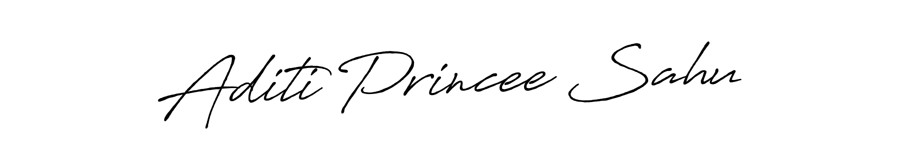 How to make Aditi Princee Sahu signature? Antro_Vectra_Bolder is a professional autograph style. Create handwritten signature for Aditi Princee Sahu name. Aditi Princee Sahu signature style 7 images and pictures png