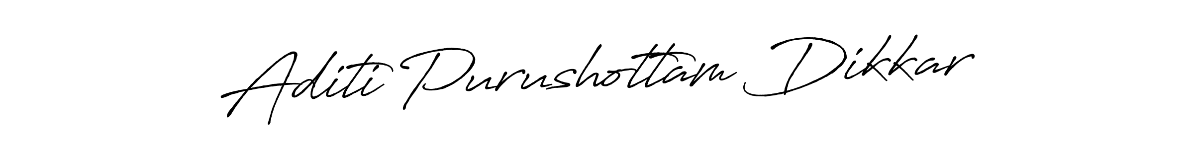 Design your own signature with our free online signature maker. With this signature software, you can create a handwritten (Antro_Vectra_Bolder) signature for name Aditi Purushottam Dikkar. Aditi Purushottam Dikkar signature style 7 images and pictures png