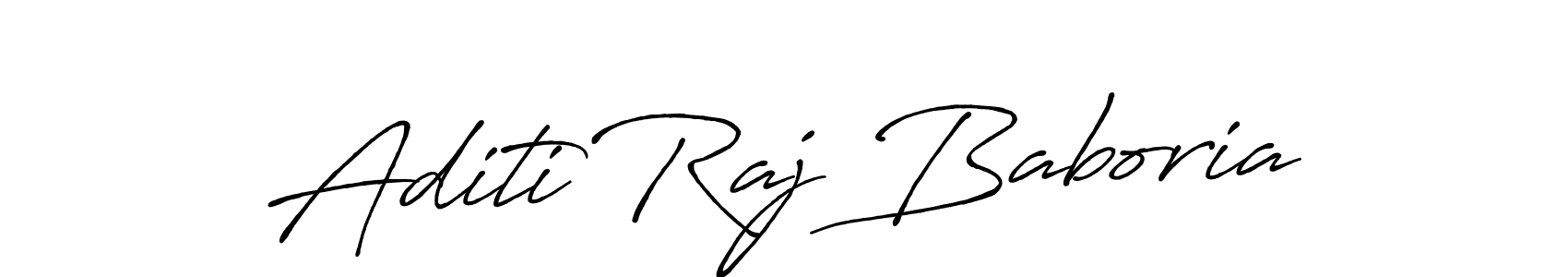 You should practise on your own different ways (Antro_Vectra_Bolder) to write your name (Aditi Raj Baboria) in signature. don't let someone else do it for you. Aditi Raj Baboria signature style 7 images and pictures png