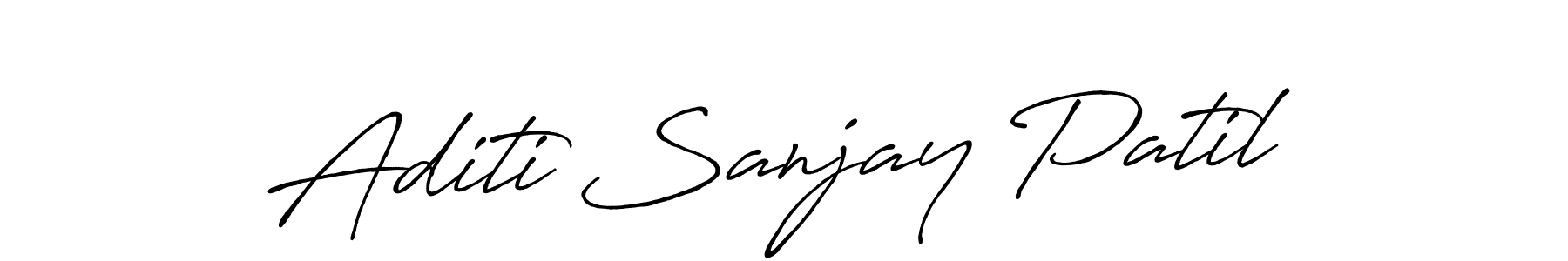 Aditi Sanjay Patil stylish signature style. Best Handwritten Sign (Antro_Vectra_Bolder) for my name. Handwritten Signature Collection Ideas for my name Aditi Sanjay Patil. Aditi Sanjay Patil signature style 7 images and pictures png