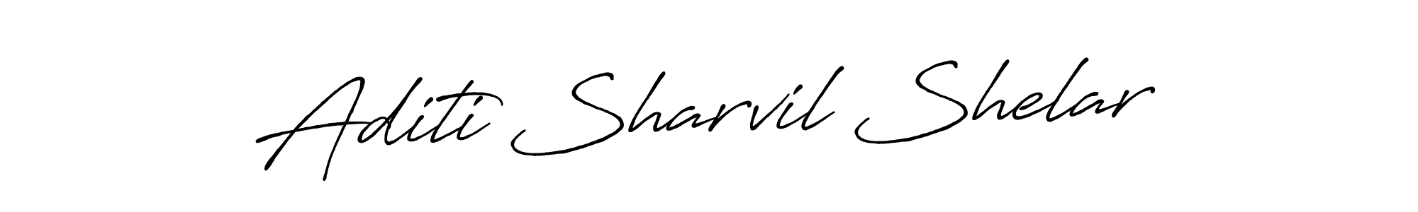 The best way (Antro_Vectra_Bolder) to make a short signature is to pick only two or three words in your name. The name Aditi Sharvil Shelar include a total of six letters. For converting this name. Aditi Sharvil Shelar signature style 7 images and pictures png