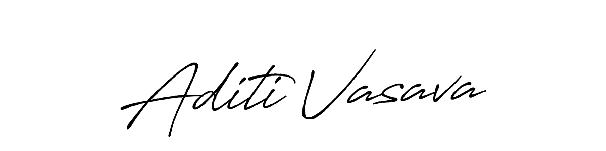 Aditi Vasava stylish signature style. Best Handwritten Sign (Antro_Vectra_Bolder) for my name. Handwritten Signature Collection Ideas for my name Aditi Vasava. Aditi Vasava signature style 7 images and pictures png