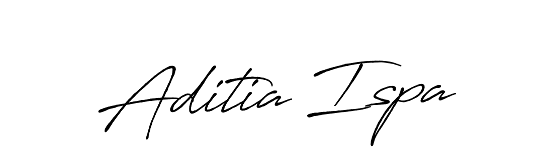 Also we have Aditia Ispa name is the best signature style. Create professional handwritten signature collection using Antro_Vectra_Bolder autograph style. Aditia Ispa signature style 7 images and pictures png
