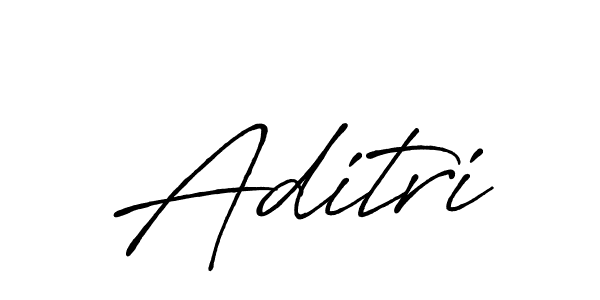 Create a beautiful signature design for name Aditri. With this signature (Antro_Vectra_Bolder) fonts, you can make a handwritten signature for free. Aditri signature style 7 images and pictures png