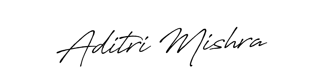 Make a beautiful signature design for name Aditri Mishra. With this signature (Antro_Vectra_Bolder) style, you can create a handwritten signature for free. Aditri Mishra signature style 7 images and pictures png