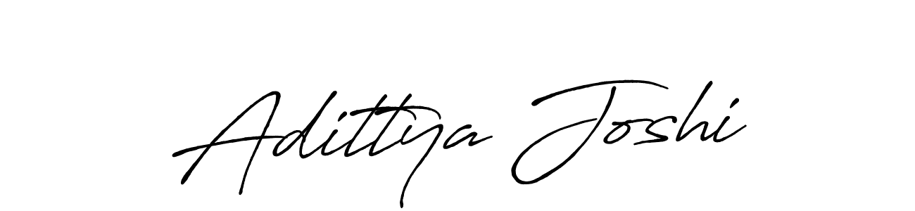 Design your own signature with our free online signature maker. With this signature software, you can create a handwritten (Antro_Vectra_Bolder) signature for name Adittya Joshi. Adittya Joshi signature style 7 images and pictures png