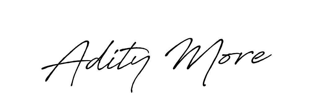 Also we have Adity More name is the best signature style. Create professional handwritten signature collection using Antro_Vectra_Bolder autograph style. Adity More signature style 7 images and pictures png