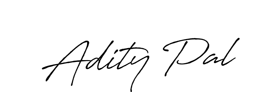 Adity Pal stylish signature style. Best Handwritten Sign (Antro_Vectra_Bolder) for my name. Handwritten Signature Collection Ideas for my name Adity Pal. Adity Pal signature style 7 images and pictures png