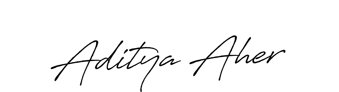 Use a signature maker to create a handwritten signature online. With this signature software, you can design (Antro_Vectra_Bolder) your own signature for name Aditya Aher. Aditya Aher signature style 7 images and pictures png