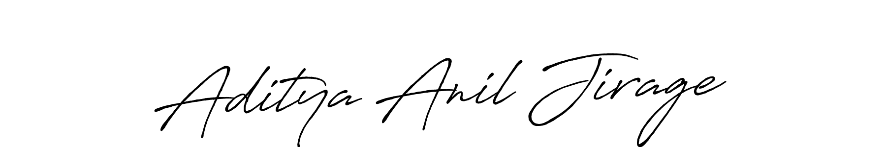 Design your own signature with our free online signature maker. With this signature software, you can create a handwritten (Antro_Vectra_Bolder) signature for name Aditya Anil Jirage. Aditya Anil Jirage signature style 7 images and pictures png