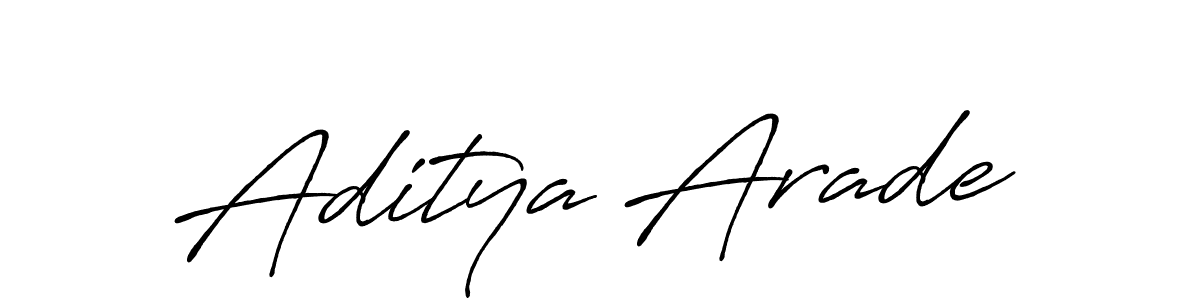 Design your own signature with our free online signature maker. With this signature software, you can create a handwritten (Antro_Vectra_Bolder) signature for name Aditya Arade. Aditya Arade signature style 7 images and pictures png