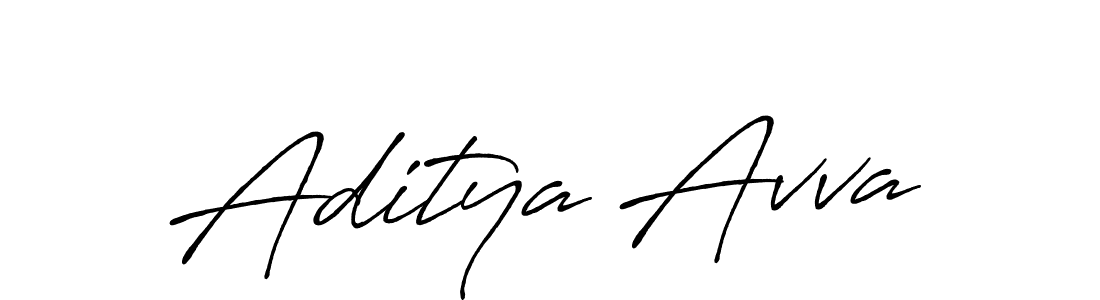 Also we have Aditya Avva name is the best signature style. Create professional handwritten signature collection using Antro_Vectra_Bolder autograph style. Aditya Avva signature style 7 images and pictures png