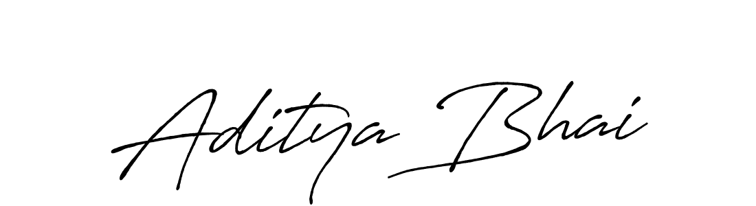 How to make Aditya Bhai signature? Antro_Vectra_Bolder is a professional autograph style. Create handwritten signature for Aditya Bhai name. Aditya Bhai signature style 7 images and pictures png