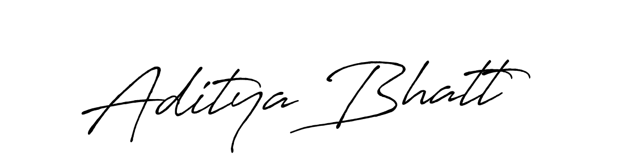 Design your own signature with our free online signature maker. With this signature software, you can create a handwritten (Antro_Vectra_Bolder) signature for name Aditya Bhatt. Aditya Bhatt signature style 7 images and pictures png