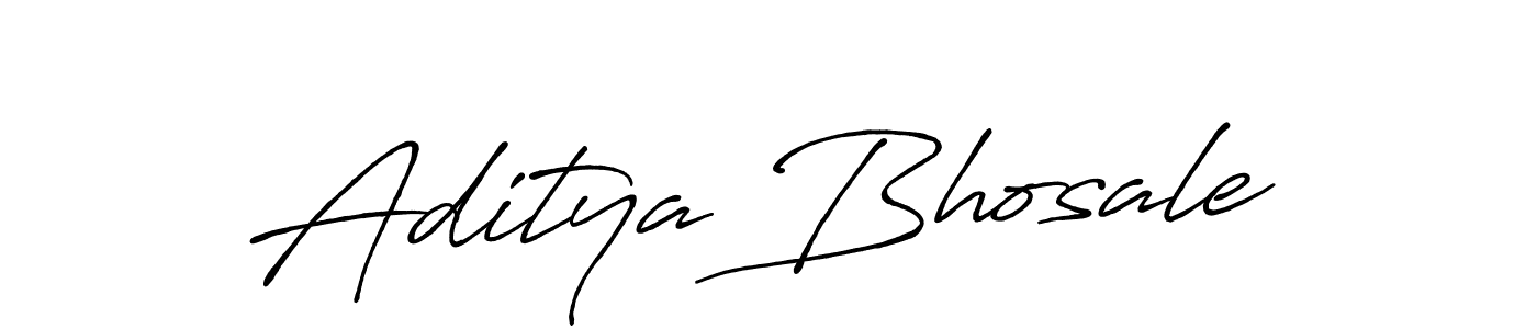 Design your own signature with our free online signature maker. With this signature software, you can create a handwritten (Antro_Vectra_Bolder) signature for name Aditya Bhosale. Aditya Bhosale signature style 7 images and pictures png