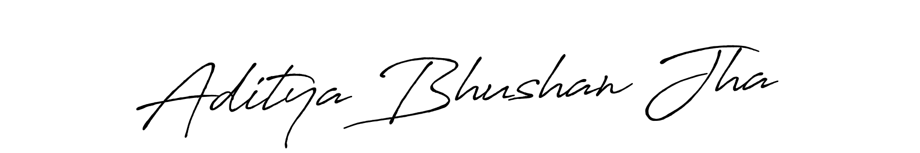 Design your own signature with our free online signature maker. With this signature software, you can create a handwritten (Antro_Vectra_Bolder) signature for name Aditya Bhushan Jha. Aditya Bhushan Jha signature style 7 images and pictures png