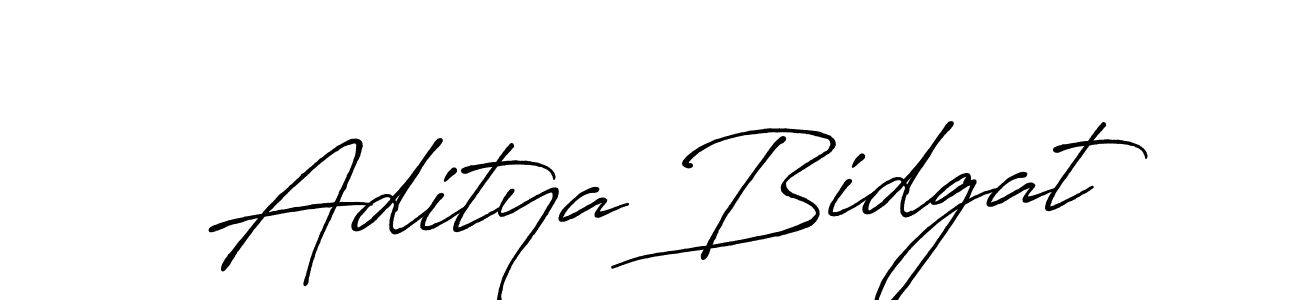 Antro_Vectra_Bolder is a professional signature style that is perfect for those who want to add a touch of class to their signature. It is also a great choice for those who want to make their signature more unique. Get Aditya Bidgat name to fancy signature for free. Aditya Bidgat signature style 7 images and pictures png