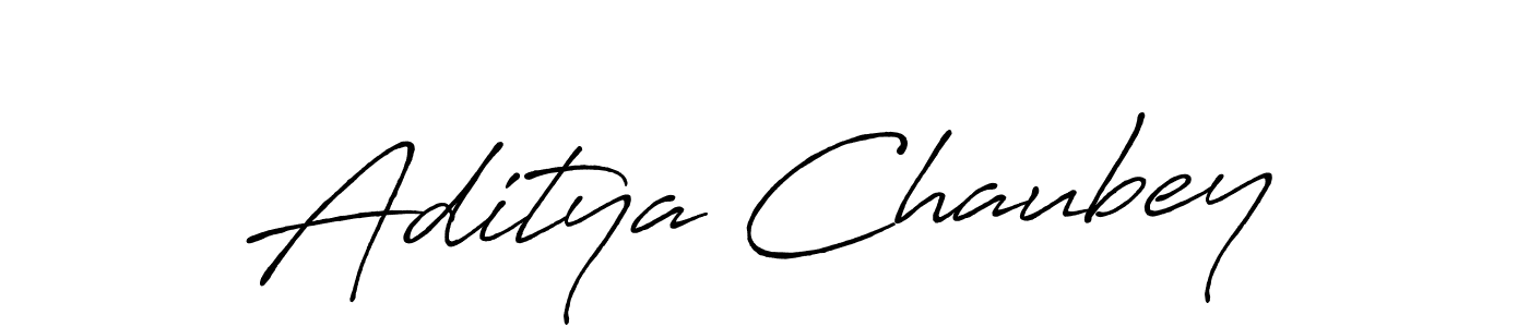 Create a beautiful signature design for name Aditya Chaubey. With this signature (Antro_Vectra_Bolder) fonts, you can make a handwritten signature for free. Aditya Chaubey signature style 7 images and pictures png