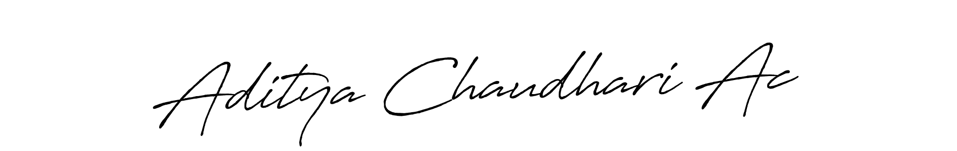 Aditya Chaudhari Ac stylish signature style. Best Handwritten Sign (Antro_Vectra_Bolder) for my name. Handwritten Signature Collection Ideas for my name Aditya Chaudhari Ac. Aditya Chaudhari Ac signature style 7 images and pictures png