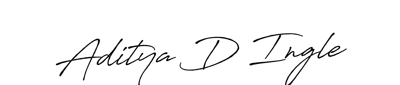 Create a beautiful signature design for name Aditya D Ingle. With this signature (Antro_Vectra_Bolder) fonts, you can make a handwritten signature for free. Aditya D Ingle signature style 7 images and pictures png