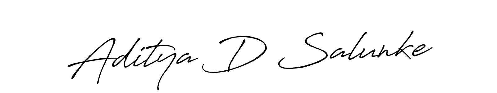 Also You can easily find your signature by using the search form. We will create Aditya D Salunke name handwritten signature images for you free of cost using Antro_Vectra_Bolder sign style. Aditya D Salunke signature style 7 images and pictures png