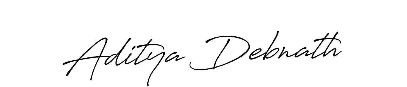 Create a beautiful signature design for name Aditya Debnath. With this signature (Antro_Vectra_Bolder) fonts, you can make a handwritten signature for free. Aditya Debnath signature style 7 images and pictures png