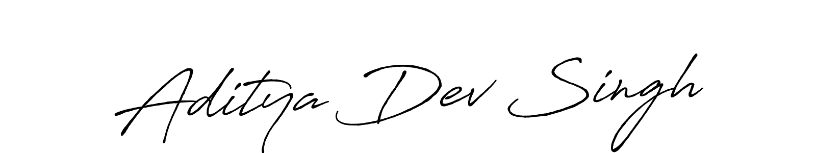 Make a beautiful signature design for name Aditya Dev Singh. With this signature (Antro_Vectra_Bolder) style, you can create a handwritten signature for free. Aditya Dev Singh signature style 7 images and pictures png