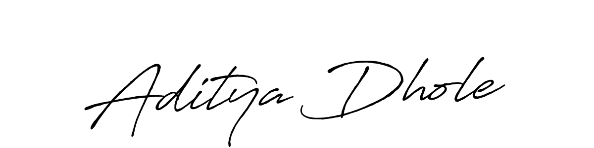 Design your own signature with our free online signature maker. With this signature software, you can create a handwritten (Antro_Vectra_Bolder) signature for name Aditya Dhole. Aditya Dhole signature style 7 images and pictures png