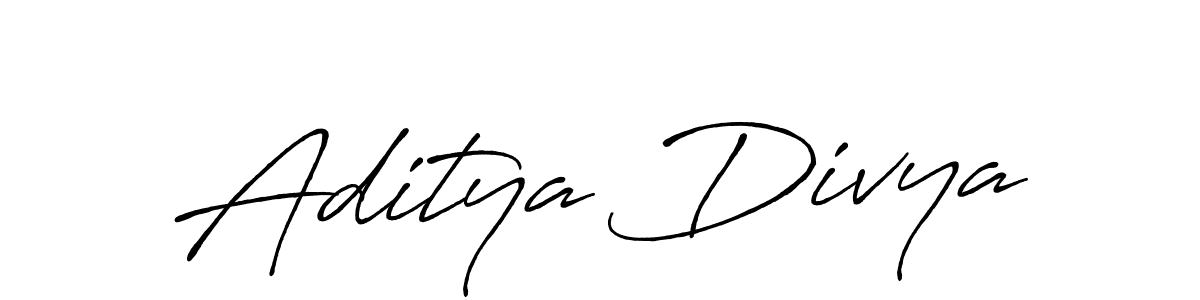 It looks lik you need a new signature style for name Aditya Divya. Design unique handwritten (Antro_Vectra_Bolder) signature with our free signature maker in just a few clicks. Aditya Divya signature style 7 images and pictures png