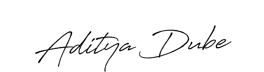 Use a signature maker to create a handwritten signature online. With this signature software, you can design (Antro_Vectra_Bolder) your own signature for name Aditya Dube. Aditya Dube signature style 7 images and pictures png