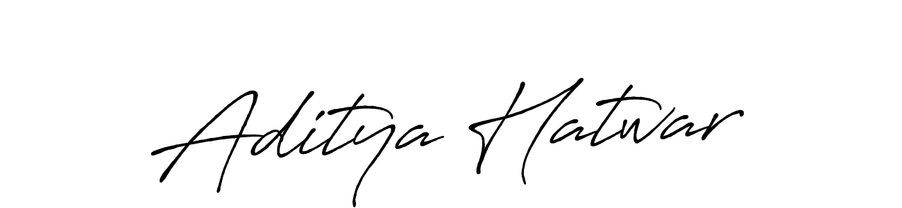 The best way (Antro_Vectra_Bolder) to make a short signature is to pick only two or three words in your name. The name Aditya Hatwar include a total of six letters. For converting this name. Aditya Hatwar signature style 7 images and pictures png