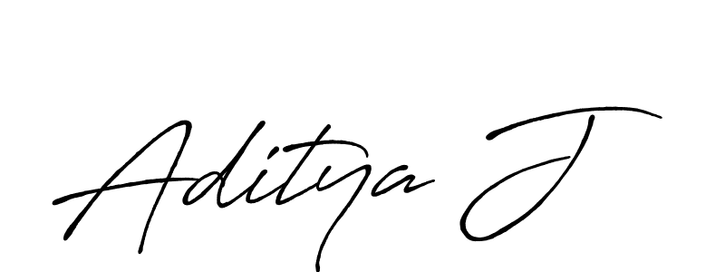 The best way (Antro_Vectra_Bolder) to make a short signature is to pick only two or three words in your name. The name Aditya J include a total of six letters. For converting this name. Aditya J signature style 7 images and pictures png