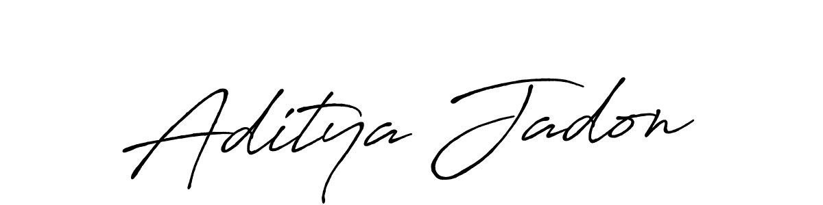 Once you've used our free online signature maker to create your best signature Antro_Vectra_Bolder style, it's time to enjoy all of the benefits that Aditya Jadon name signing documents. Aditya Jadon signature style 7 images and pictures png