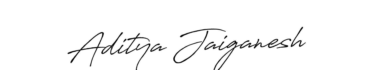 Aditya Jaiganesh stylish signature style. Best Handwritten Sign (Antro_Vectra_Bolder) for my name. Handwritten Signature Collection Ideas for my name Aditya Jaiganesh. Aditya Jaiganesh signature style 7 images and pictures png