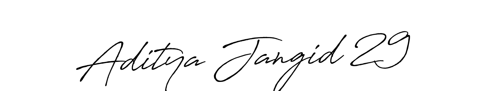 How to make Aditya Jangid 29 signature? Antro_Vectra_Bolder is a professional autograph style. Create handwritten signature for Aditya Jangid 29 name. Aditya Jangid 29 signature style 7 images and pictures png