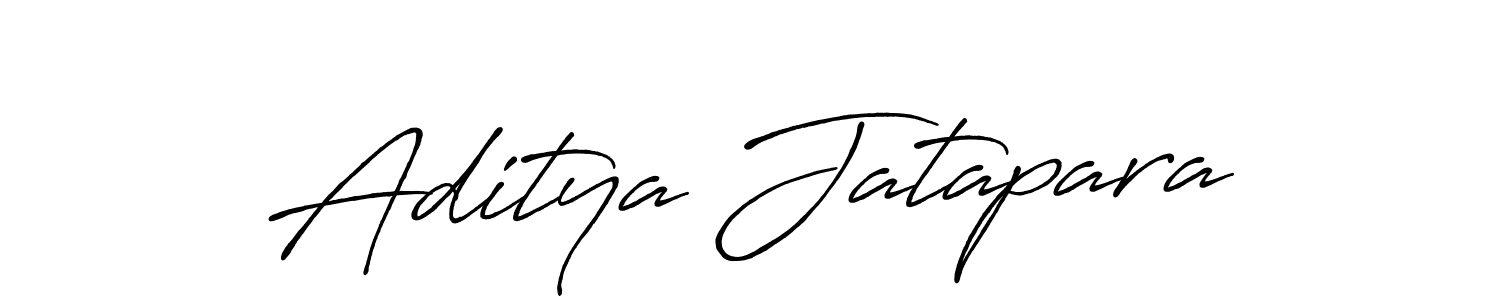 You can use this online signature creator to create a handwritten signature for the name Aditya Jatapara. This is the best online autograph maker. Aditya Jatapara signature style 7 images and pictures png
