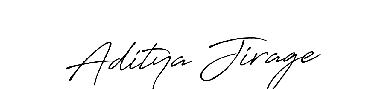 Also we have Aditya Jirage name is the best signature style. Create professional handwritten signature collection using Antro_Vectra_Bolder autograph style. Aditya Jirage signature style 7 images and pictures png