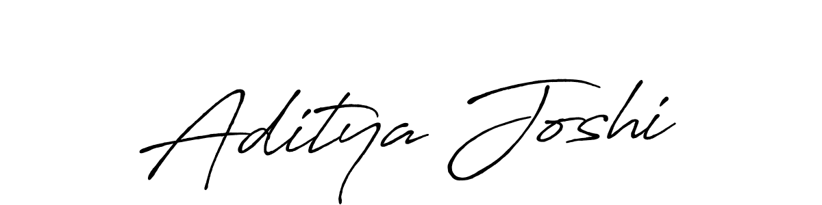 Design your own signature with our free online signature maker. With this signature software, you can create a handwritten (Antro_Vectra_Bolder) signature for name Aditya Joshi. Aditya Joshi signature style 7 images and pictures png