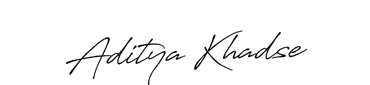 Aditya Khadse stylish signature style. Best Handwritten Sign (Antro_Vectra_Bolder) for my name. Handwritten Signature Collection Ideas for my name Aditya Khadse. Aditya Khadse signature style 7 images and pictures png