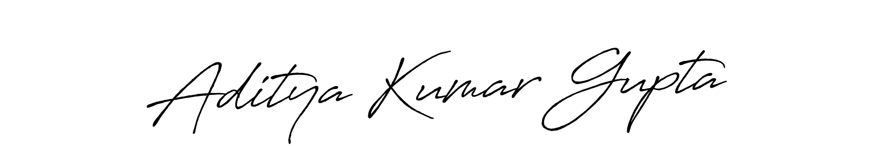 Aditya Kumar Gupta stylish signature style. Best Handwritten Sign (Antro_Vectra_Bolder) for my name. Handwritten Signature Collection Ideas for my name Aditya Kumar Gupta. Aditya Kumar Gupta signature style 7 images and pictures png