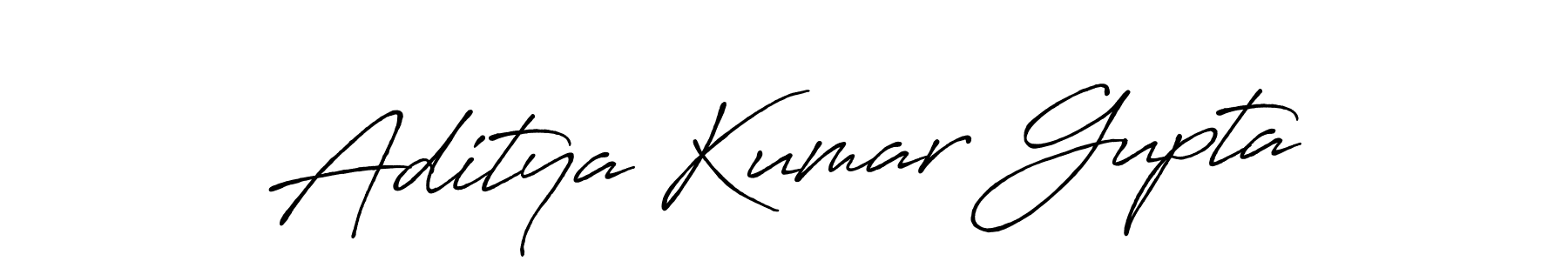 Use a signature maker to create a handwritten signature online. With this signature software, you can design (Antro_Vectra_Bolder) your own signature for name Aditya Kumar Gupta. Aditya Kumar Gupta signature style 7 images and pictures png
