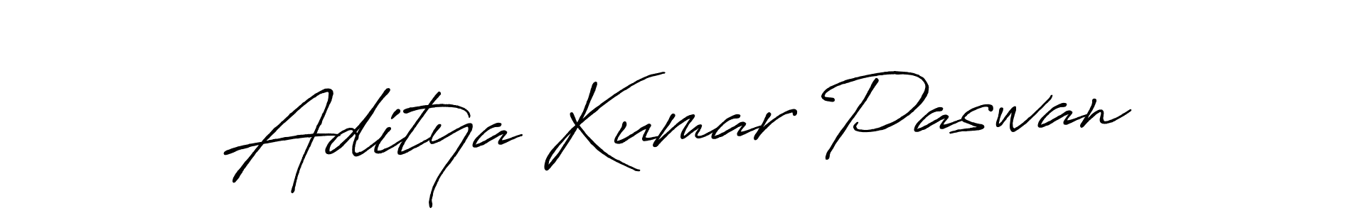 How to make Aditya Kumar Paswan name signature. Use Antro_Vectra_Bolder style for creating short signs online. This is the latest handwritten sign. Aditya Kumar Paswan signature style 7 images and pictures png