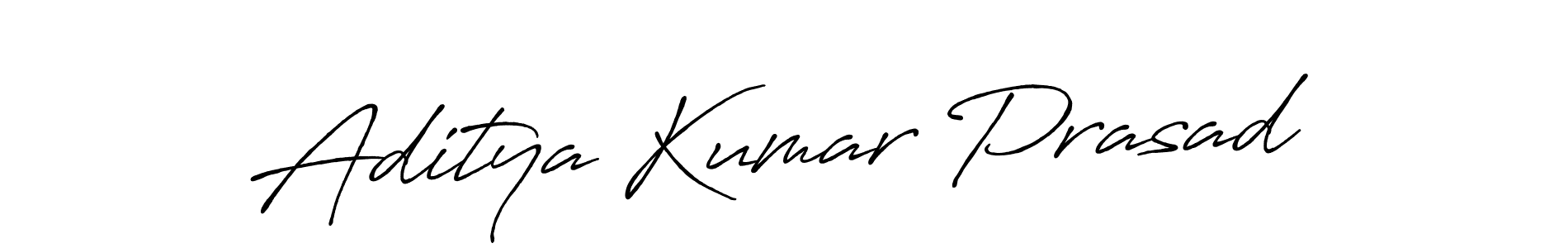 Make a beautiful signature design for name Aditya Kumar Prasad. With this signature (Antro_Vectra_Bolder) style, you can create a handwritten signature for free. Aditya Kumar Prasad signature style 7 images and pictures png