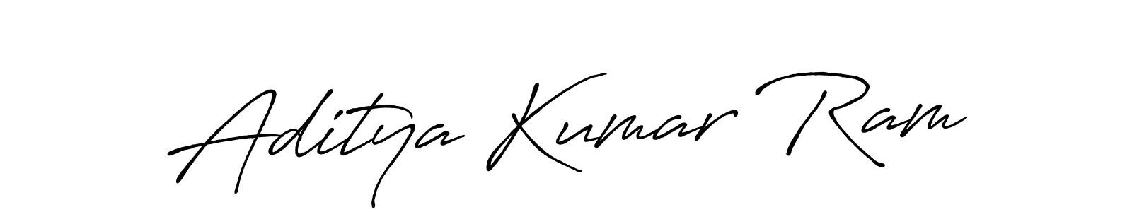Design your own signature with our free online signature maker. With this signature software, you can create a handwritten (Antro_Vectra_Bolder) signature for name Aditya Kumar Ram. Aditya Kumar Ram signature style 7 images and pictures png