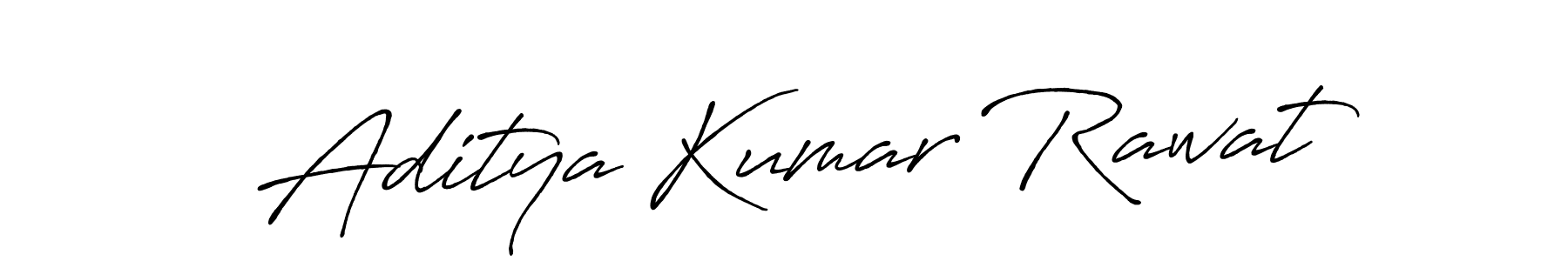 Create a beautiful signature design for name Aditya Kumar Rawat. With this signature (Antro_Vectra_Bolder) fonts, you can make a handwritten signature for free. Aditya Kumar Rawat signature style 7 images and pictures png