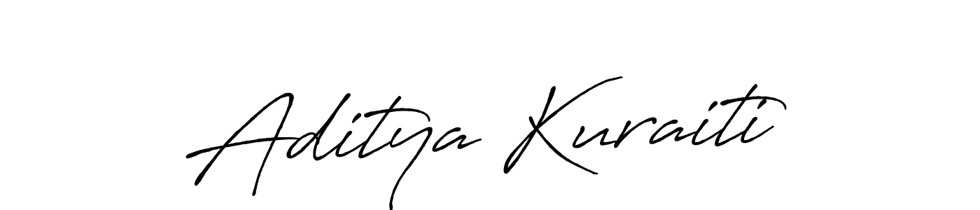 Use a signature maker to create a handwritten signature online. With this signature software, you can design (Antro_Vectra_Bolder) your own signature for name Aditya Kuraiti. Aditya Kuraiti signature style 7 images and pictures png