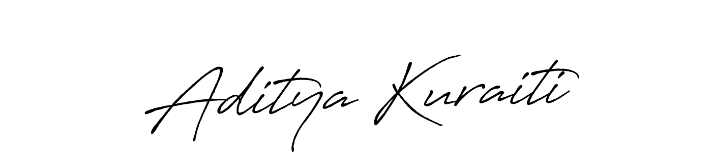 Antro_Vectra_Bolder is a professional signature style that is perfect for those who want to add a touch of class to their signature. It is also a great choice for those who want to make their signature more unique. Get Aditya Kuraiti name to fancy signature for free. Aditya Kuraiti signature style 7 images and pictures png