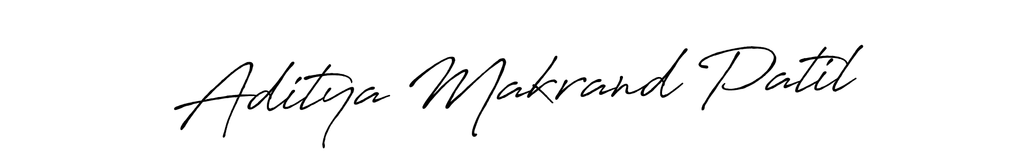 Make a beautiful signature design for name Aditya Makrand Patil. With this signature (Antro_Vectra_Bolder) style, you can create a handwritten signature for free. Aditya Makrand Patil signature style 7 images and pictures png