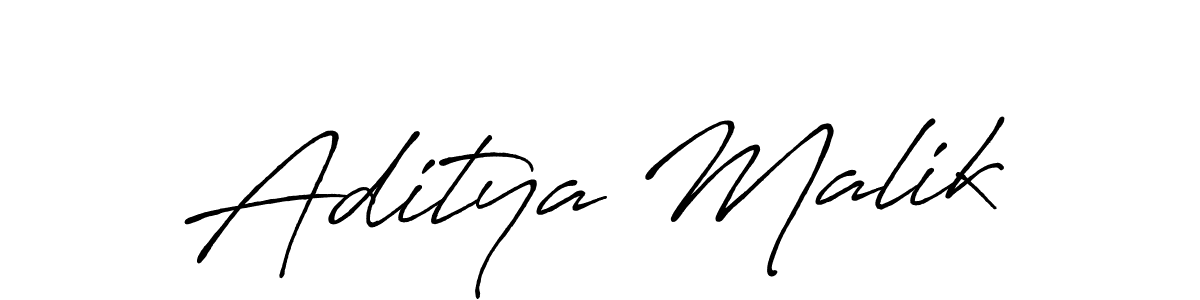 Use a signature maker to create a handwritten signature online. With this signature software, you can design (Antro_Vectra_Bolder) your own signature for name Aditya Malik. Aditya Malik signature style 7 images and pictures png