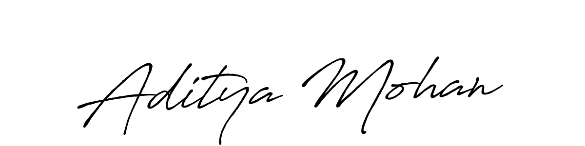 Create a beautiful signature design for name Aditya Mohan. With this signature (Antro_Vectra_Bolder) fonts, you can make a handwritten signature for free. Aditya Mohan signature style 7 images and pictures png